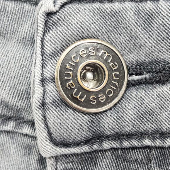 Maurices Jeans Women 1/2 Gray Mid Rise Skinny Ankle Stretch Distressed Casual - Picture 2 of 12